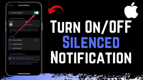 how to turn off notifications silenced on iphone|Notifications silenced message in iPhone – How to fix